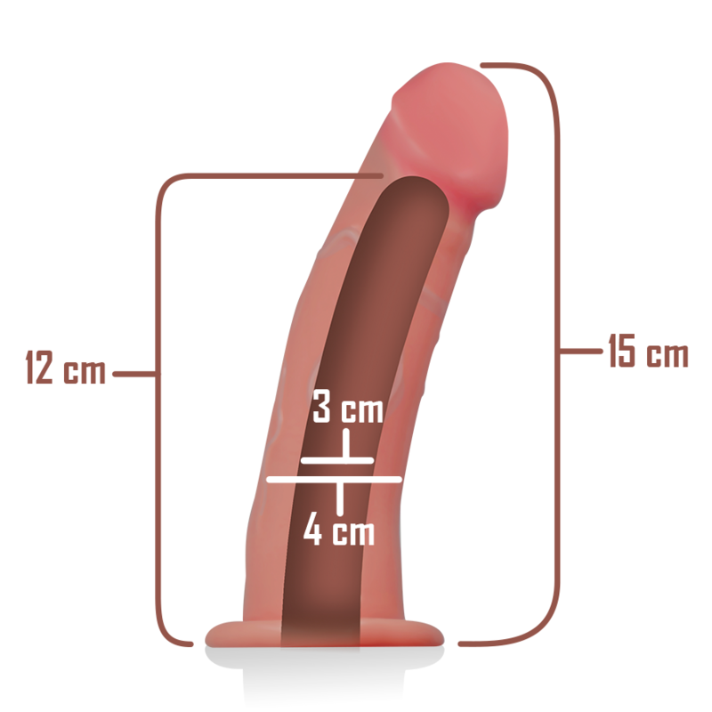 INTENSE - HOLLOW HARNESS WITH DILDO 16 X 3 CM - My naughty haven #