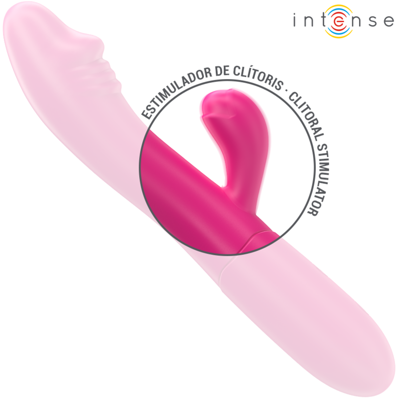 INTENSE - IVY FLEXIBLE VIBRATOR 10 VIBRATIONS WITH STIMULATING TONGUE PINK - My naughty haven #