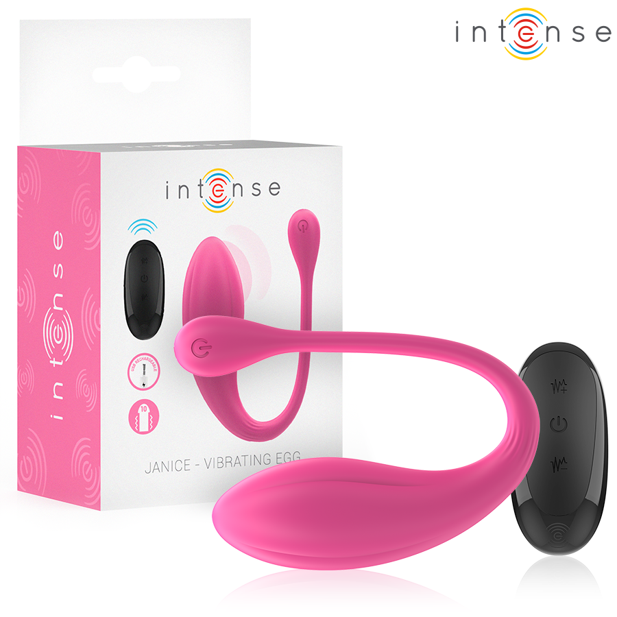INTENSE - JANICE U VIBRATOR DOUBLE STIMULATION 10 VIBRATIONS PINK REMOTE CONTROL - My naughty haven #