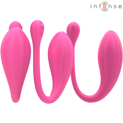 INTENSE - JANICE U VIBRATOR DOUBLE STIMULATION 10 VIBRATIONS PINK REMOTE CONTROL - My naughty haven #