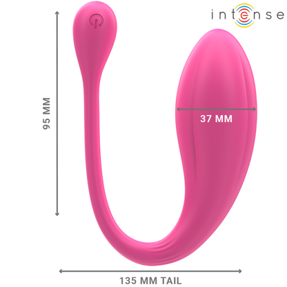 INTENSE - JANICE U VIBRATOR DOUBLE STIMULATION 10 VIBRATIONS PINK REMOTE CONTROL - My naughty haven #