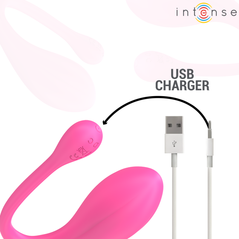 INTENSE - JANICE U VIBRATOR DOUBLE STIMULATION 10 VIBRATIONS PINK REMOTE CONTROL - My naughty haven #