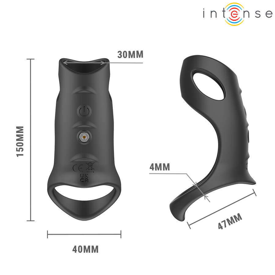 INTENSE - JEROME ADJUSTABLE VIBRATING PENIS RING MODEL 12 - My naughty haven #