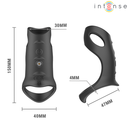 INTENSE - JEROME ADJUSTABLE VIBRATING PENIS RING MODEL 12 - My naughty haven #