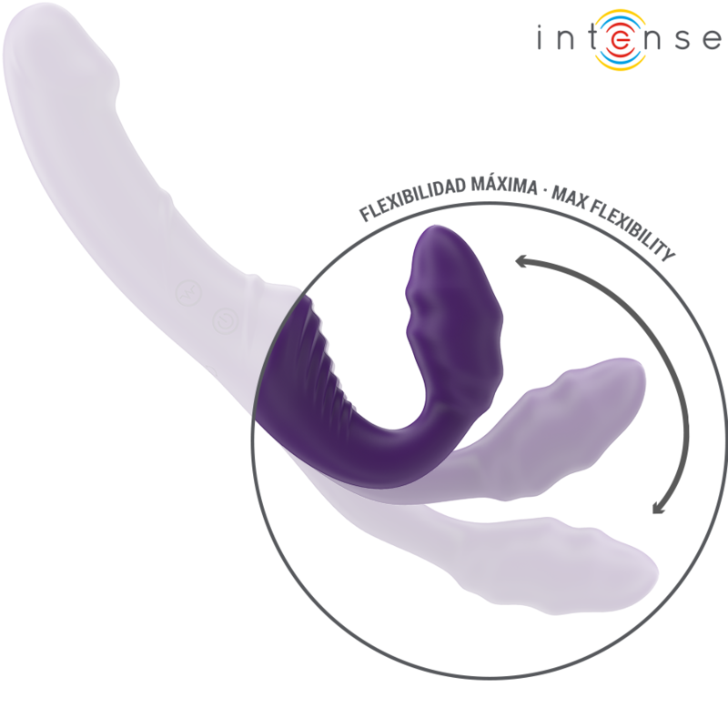 INTENSE - JILL DOUBLE VIBRATOR 20 CM PURPLE REMOTE CONTROL - My naughty haven #