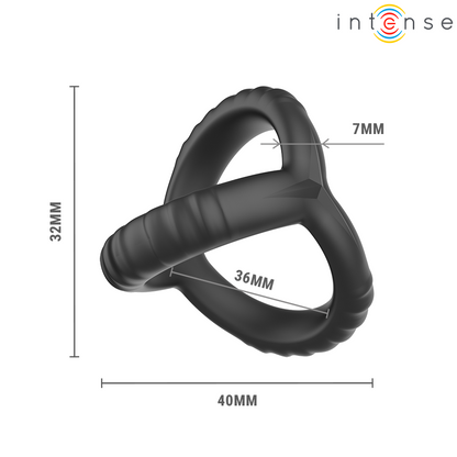 INTENSE - JOHN ADJUSTABLE TRIPLE PENIS RING MODEL 4 - My naughty haven #