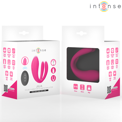 INTENSE - JULIA DOUBLE VIBRATOR CLAMP STIMULATOR REMOTE CONTROL - My naughty haven #