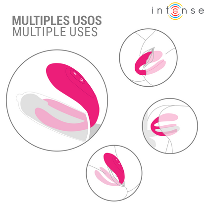 INTENSE - JULIA DOUBLE VIBRATOR CLAMP STIMULATOR REMOTE CONTROL - My naughty haven #