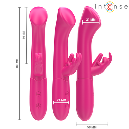 INTENSE - JULIETA RABBIT VIBRATOR 18.6 CM 10 VIBRATIONS PINK - My naughty haven #
