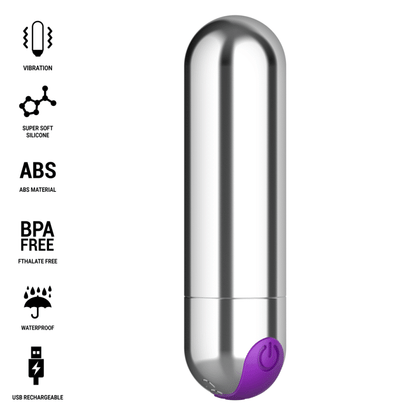 INTENSE - KAREN MINI RECHARGEABLE VIBRATING BULLET BLACK - My naughty haven #