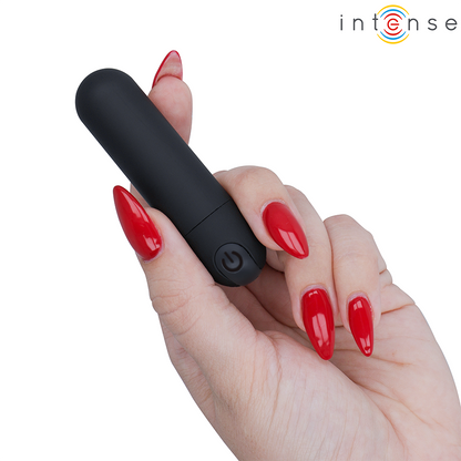 INTENSE - KAREN MINI RECHARGEABLE VIBRATING BULLET BLACK - My naughty haven #