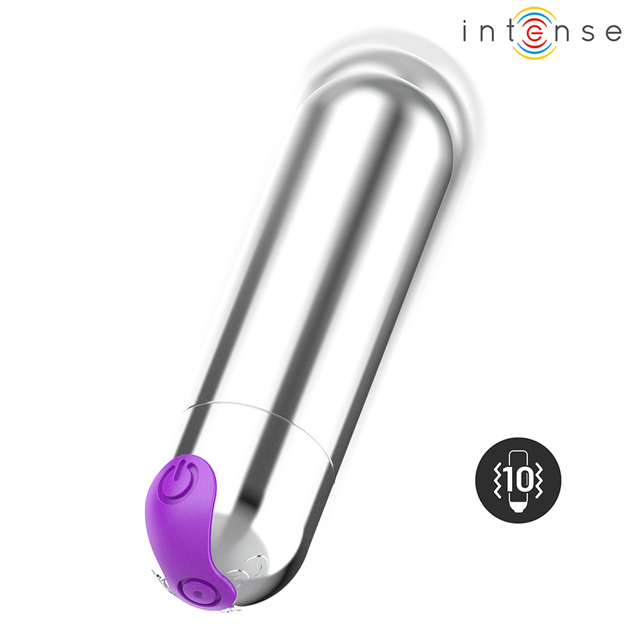 INTENSE - KAREN MINI RECHARGEABLE VIBRATING BULLET BLACK - My naughty haven #