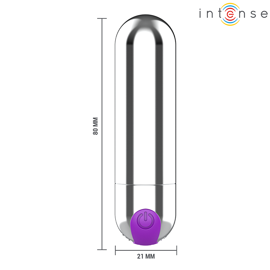 INTENSE - KAREN MINI RECHARGEABLE VIBRATING BULLET BLACK - My naughty haven #