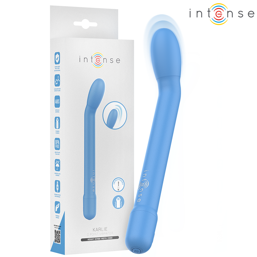 INTENSE - KARLIE RECHARGEABLE G-SPOT STIMULATOR BLUE - My naughty haven #