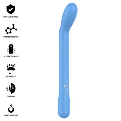 INTENSE - KARLIE RECHARGEABLE G-SPOT STIMULATOR BLUE - My naughty haven #
