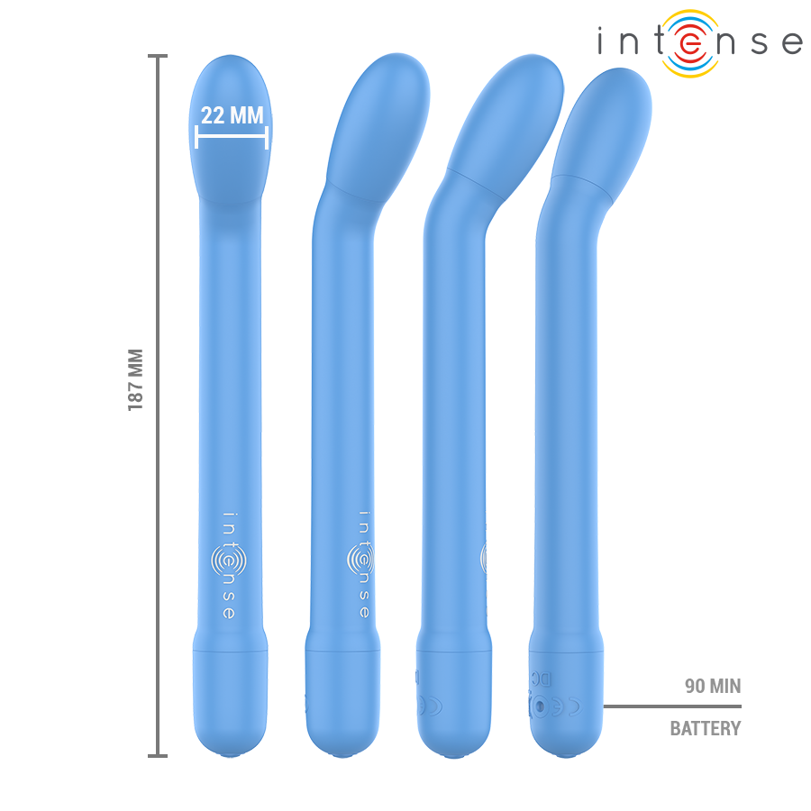 INTENSE - KARLIE RECHARGEABLE G-SPOT STIMULATOR BLUE - My naughty haven #