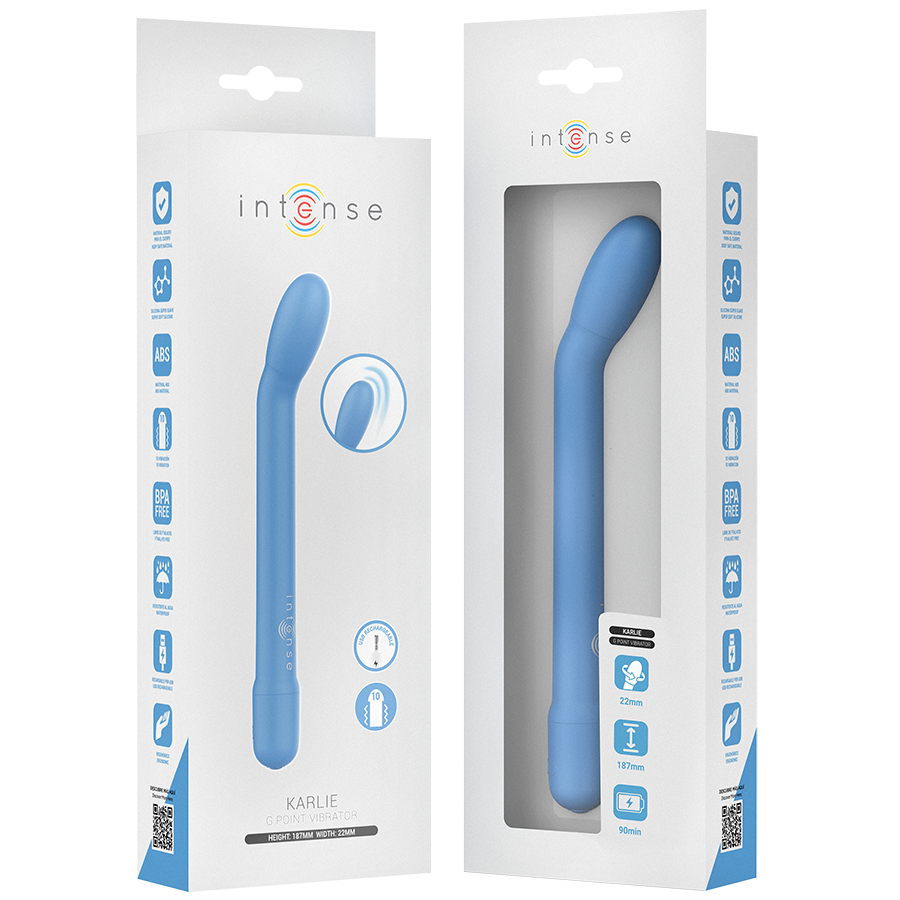 INTENSE - KARLIE RECHARGEABLE G-SPOT STIMULATOR BLUE - My naughty haven #