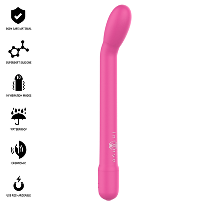 INTENSE - KARLIE RECHARGEABLE G-SPOT STIMULATOR PINK - My naughty haven #