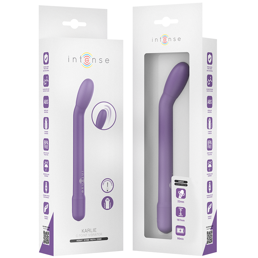 INTENSE - KARLIE RECHARGEABLE G-SPOT STIMULATOR PURPLE - My naughty haven #