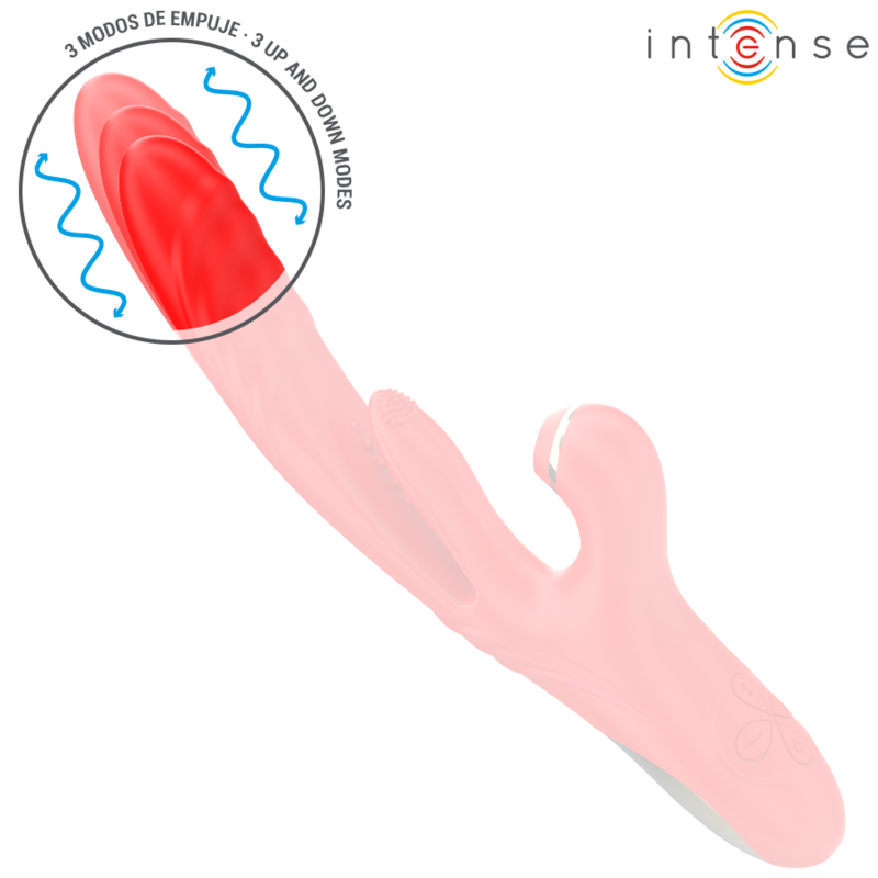 INTENSE - KAROL MULTIFUNCTION VIBRATOR THRUST & STIMULATION & STIMULATING WAVES RED - My naughty haven #
