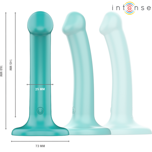 INTENSE - KATIE VIBRATOR WITH SUCTION CUP 10 VIBRATIONS BLUE REMOTE CONTROL - My naughty haven #