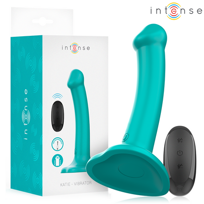 INTENSE - KATIE VIBRATOR WITH SUCTION CUP 10 VIBRATIONS BLUE REMOTE CONTROL - My naughty haven #