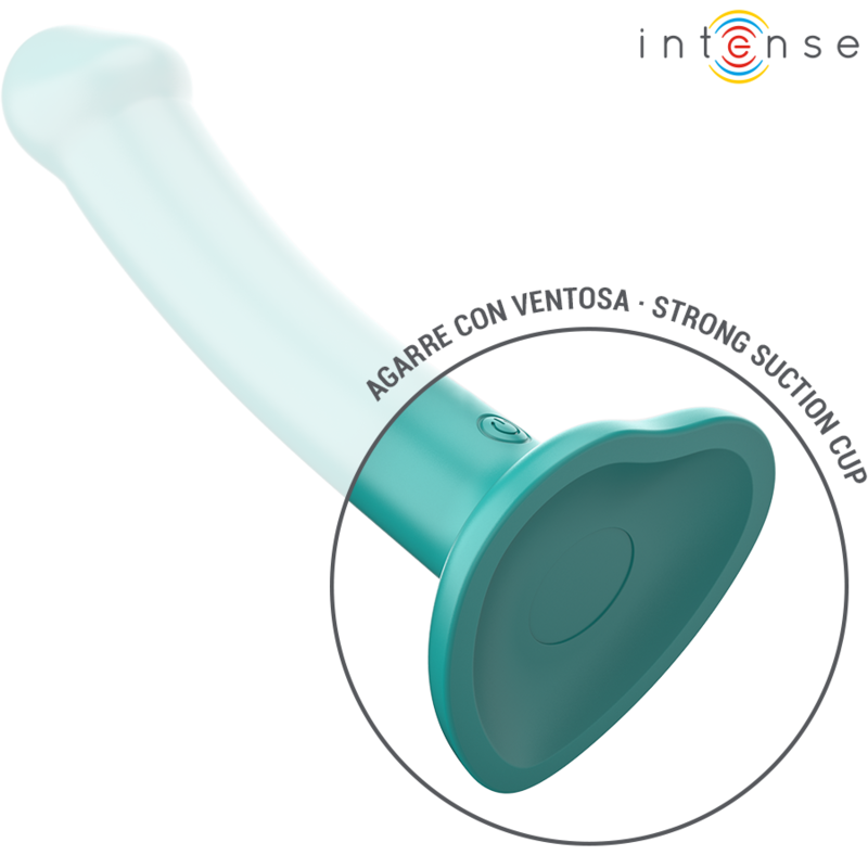 INTENSE - KATIE VIBRATOR WITH SUCTION CUP 10 VIBRATIONS BLUE REMOTE CONTROL - My naughty haven #