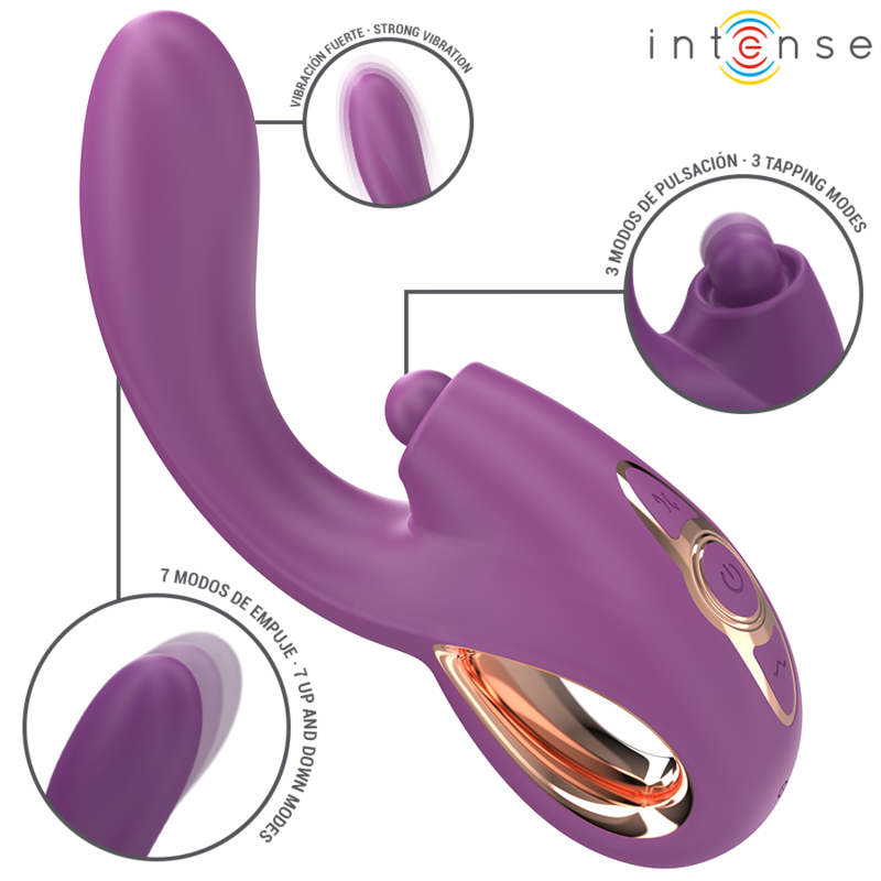 INTENSE - LALI MULTIFUNCTION G-SPOT VIBRATOR TAPPING & THRUST & VIBRATION PURPLE - My naughty haven #