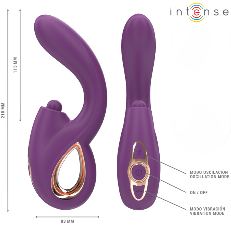 INTENSE - LALI MULTIFUNCTION G-SPOT VIBRATOR TAPPING & THRUST & VIBRATION PURPLE - My naughty haven #