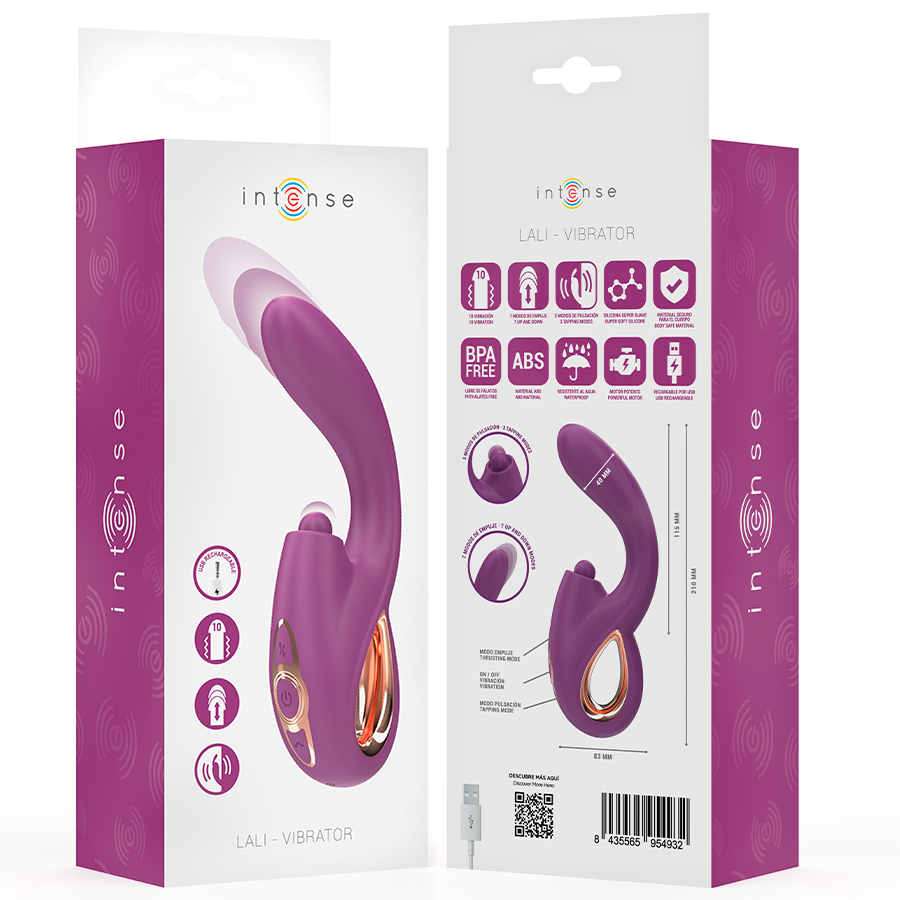 INTENSE - LALI MULTIFUNCTION G-SPOT VIBRATOR TAPPING & THRUST & VIBRATION PURPLE - My naughty haven #
