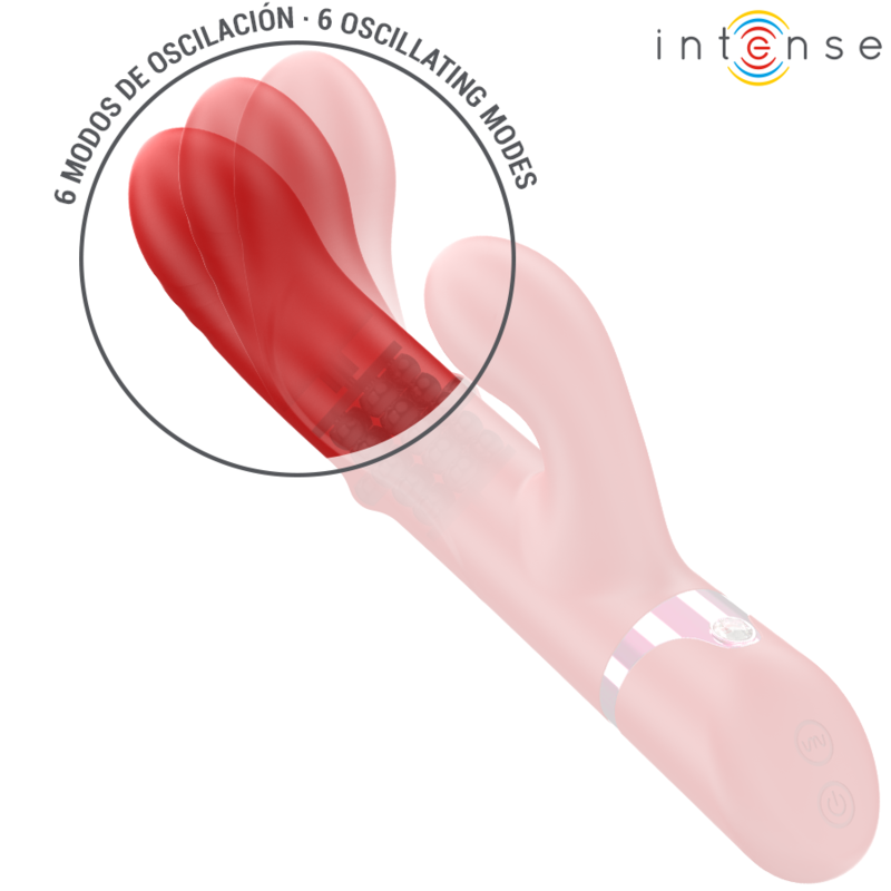 INTENSE - LELE MULTIFUNCTION VIBRATOR ROTATING & OSCILLATION & STIMULATION RED - My naughty haven #