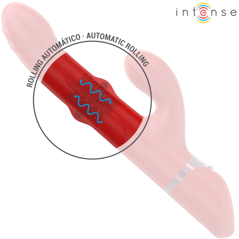 INTENSE - LELE MULTIFUNCTION VIBRATOR ROTATING & OSCILLATION & STIMULATION RED - My naughty haven #
