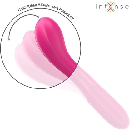 INTENSE - LISETTE VIBRATOR 19 CM FLEXIBLE 10 VIBRATIONS PINK - My naughty haven #