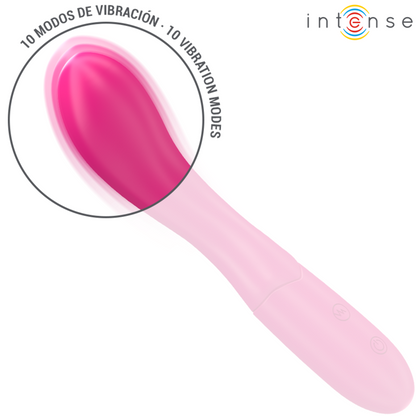 INTENSE - LISETTE VIBRATOR 19 CM FLEXIBLE 10 VIBRATIONS PINK - My naughty haven #