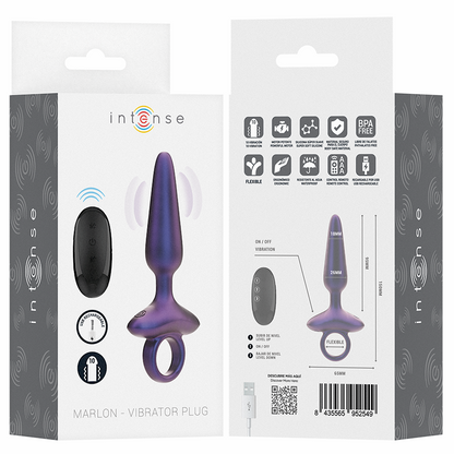 INTENSE - MARLON VIBRATING ANAL PLUG MODEL 4 REMOTE CONTROL - My naughty haven #