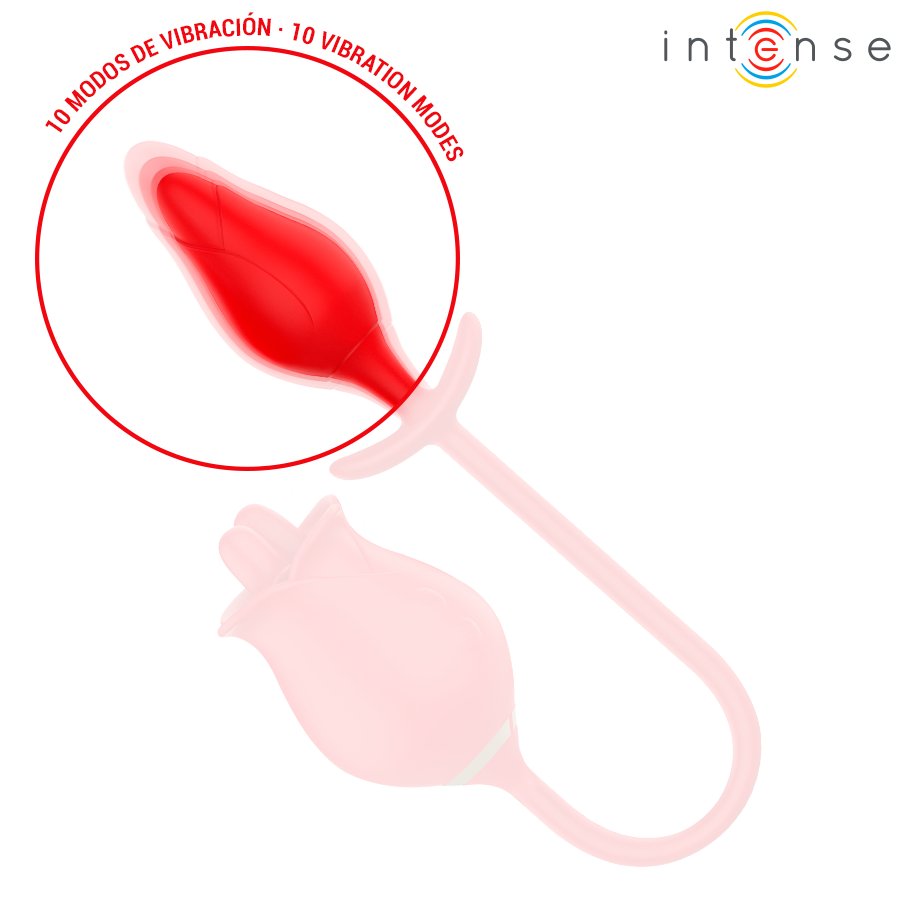 INTENSE - MELANIE DOUBLE CLITORIS STIMULATOR WITH ZIGZAG TONGUE - My naughty haven #