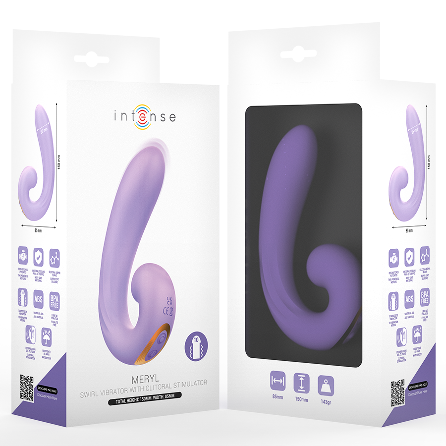 INTENSE - MERYL DOUBLE VIBRATION CLITORIS STIMULATOR - My naughty haven #