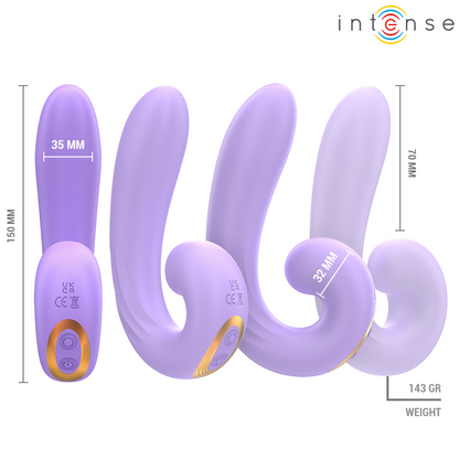 INTENSE - MERYL DOUBLE VIBRATION CLITORIS STIMULATOR - My naughty haven #