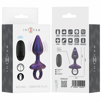 INTENSE - MICHAEL VIBRATING ANAL PLUG MODEL 2 REMOTE CONTROL - My naughty haven #