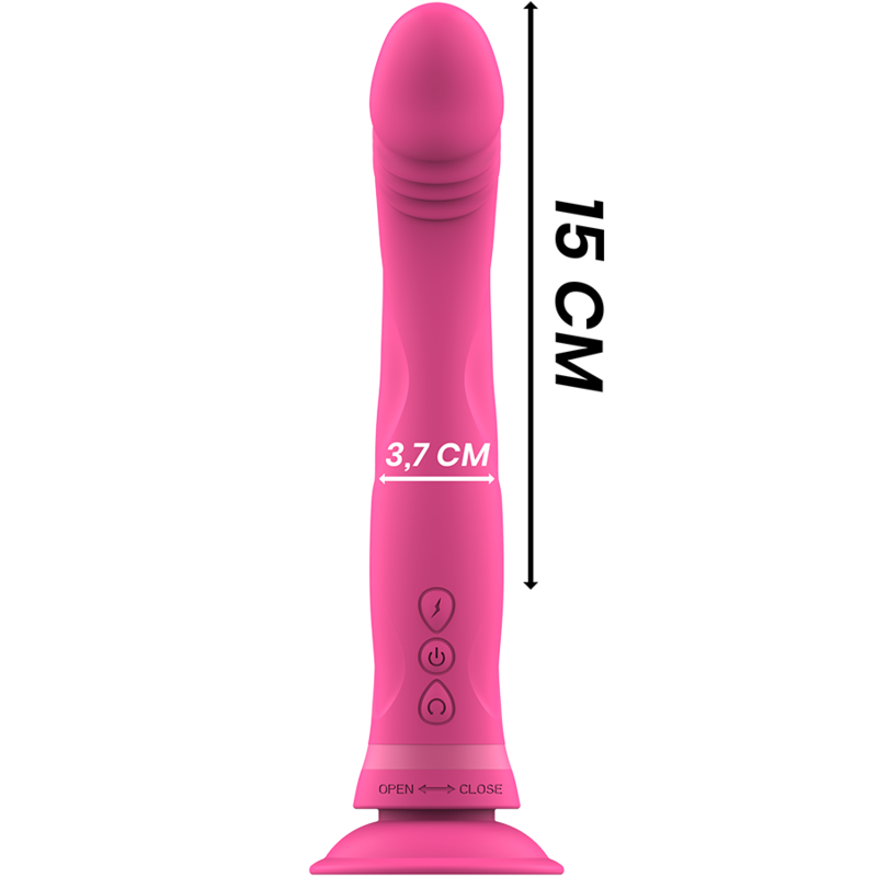 INTENSE - MICHELANGELO PINK SILICONE VIBRATOR DILDO - My naughty haven #