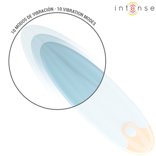 INTENSE- MIKE ВИБРАТОРЕН КУРШУМ 10 ВИБРАЦИИ СИН