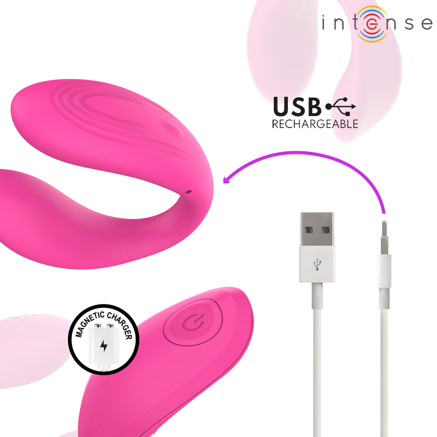 INTENSE - NORA VIBRATING CLAMP STIMULATOR PINK - My naughty haven #