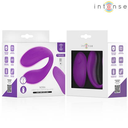 INTENSE - NORA VIBRATING CLAMP STIMULATOR PURPLE - My naughty haven #