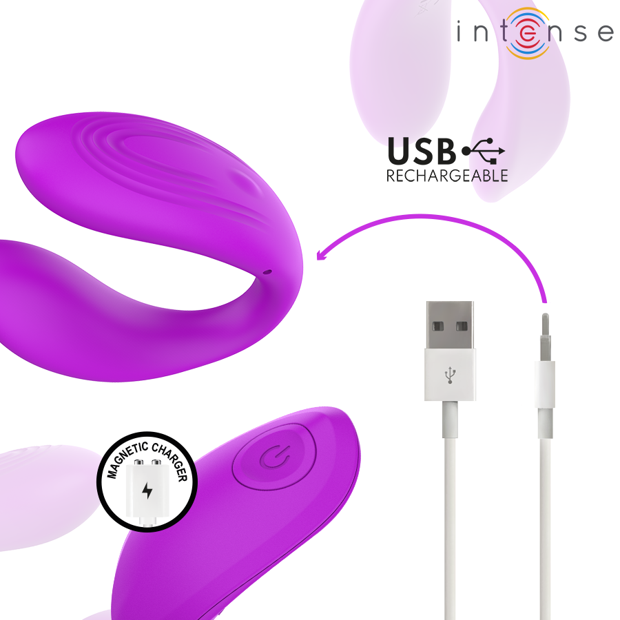 INTENSE - NORA VIBRATING CLAMP STIMULATOR PURPLE - My naughty haven #