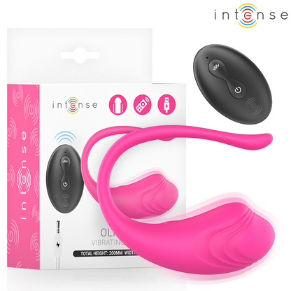 INTENSE - OLIVIA PINK VIBRATING EGG WITH REMOTE CONTROL - My naughty haven #