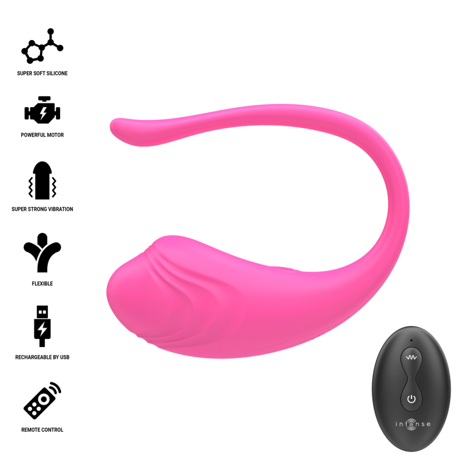 INTENSE - OLIVIA PINK VIBRATING EGG WITH REMOTE CONTROL - My naughty haven #