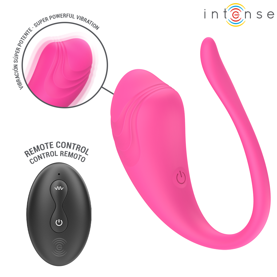 INTENSE - OLIVIA PINK VIBRATING EGG WITH REMOTE CONTROL - My naughty haven #