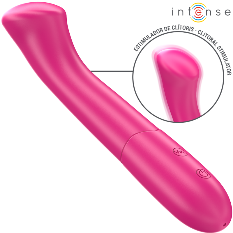 INTENSE - PATY VIBRATOR 19 CM FLEXIBLE 10 VIBRATIONS MODEL 2 PINK - My naughty haven #