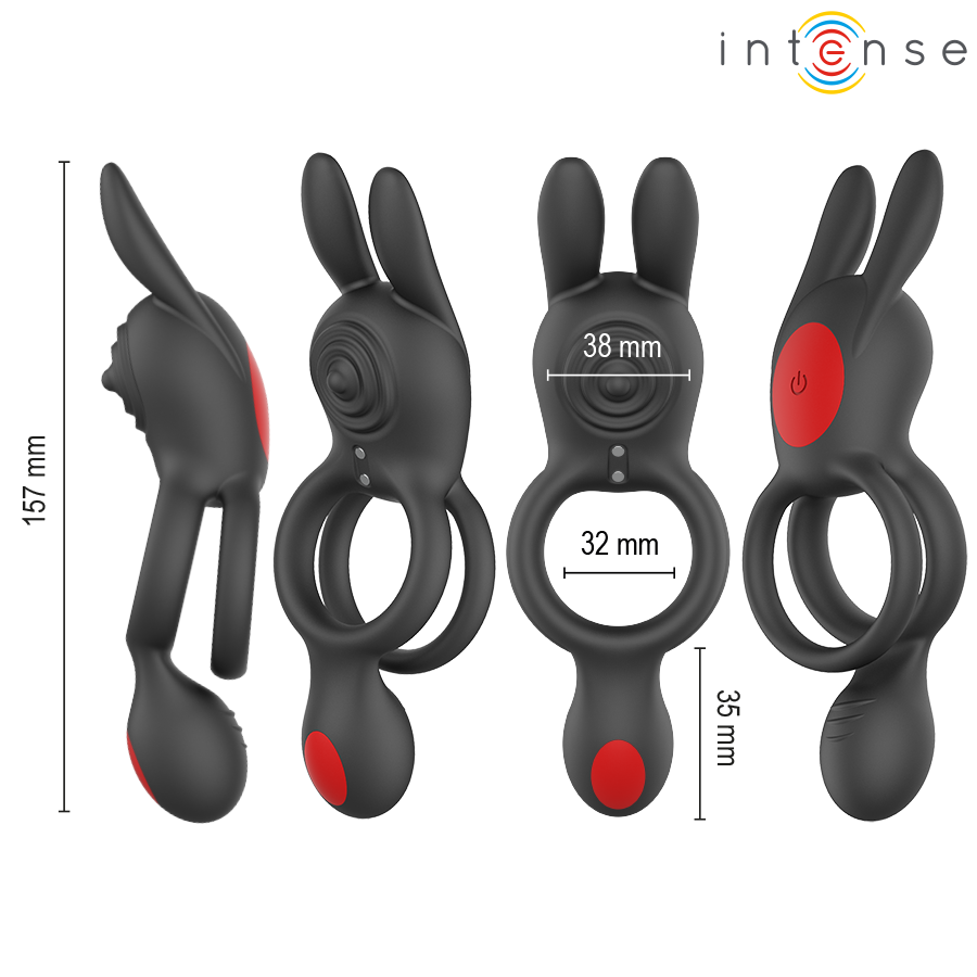 INTENSE - QUINN DOUBLE VIBRATION RING REMOTE CONTROL - My naughty haven #