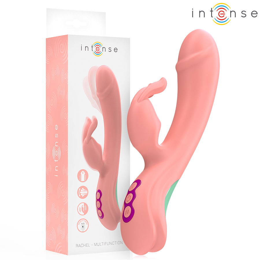 INTENSE - RACHEL RABBIT VIBRATOR 5 VIBRATIONS PINK - My naughty haven #